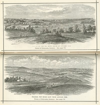 Utsikt över Nebraska Scenery av American School