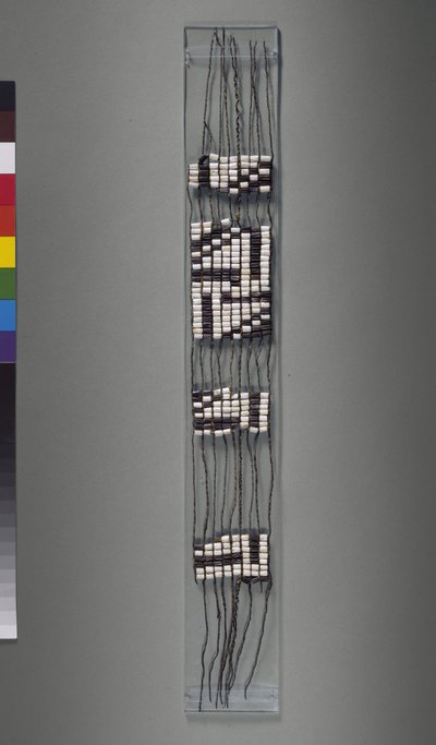 Wampum bälte, amerikansk Iroquoian eller Algonquian stam, möjligt 1600-tal av American School