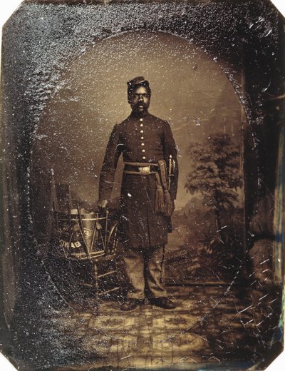 William J. Netson, 54:e Massachusetts infanteri, ca 1863 (tintyp) av American School