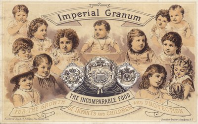 Små barn reklam för Imperial Granum av American School