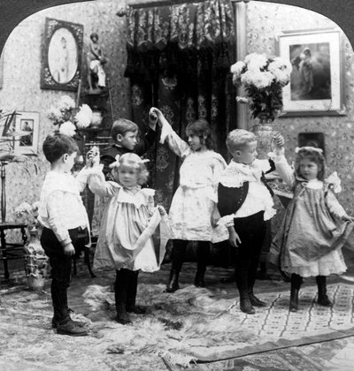 Danslektionen. av American Stereoscopic Company