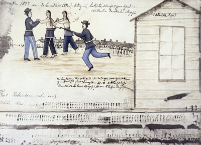 Crazy Horse (c.1842-77) död 1877, Fort Robinson, Nebraska (bläck på papper) av Amos Bad Heart Buffalo
