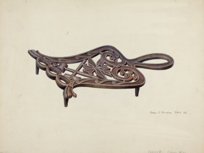 Platt järnstativ av Amos C. Brinton