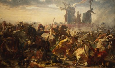 Slaget vid Legnano, 29 maj 1176, ca 1860 (olja på duk) av Amos Cassioli