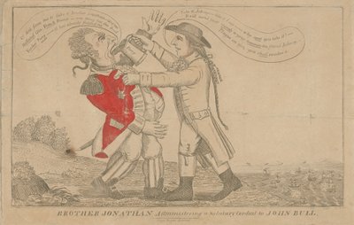 Broder Jonathan ger John Bull en välsignelse av Amos Doolittle