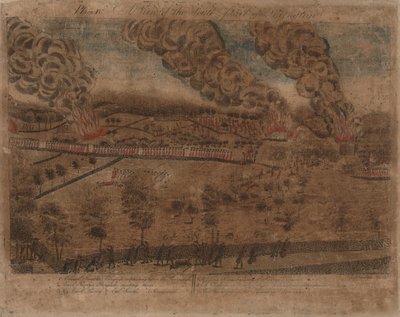 Slaget vid Lexington och Concord: Plåt I, Slaget vid Lexington, 19 april 1775. Plåt II, En vy över staden Concord. Platta III: Förlovningen vid South Bridge i Concord. Platta IV: En bild av den södra delen av Lexington. av Amos Doolittle
