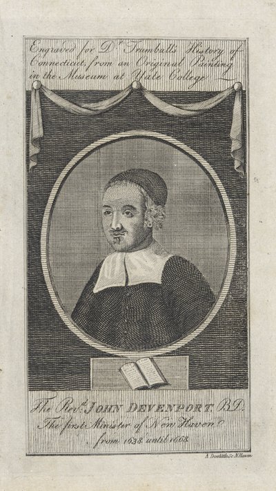 Rev. John Davenport, pub. 1797 av Amos Doolittle
