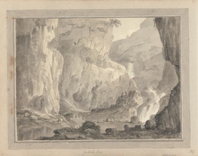 Utsikt i England, Skottland och Wales: Gordale Scar av Amos Green