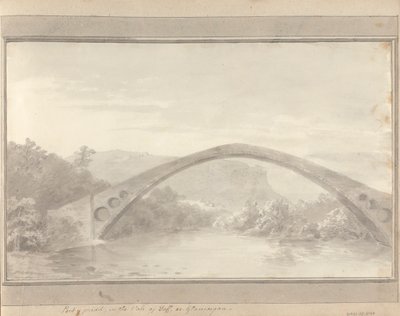 Utsikter i England, Skottland och Wales: Pont Y Pridd, i Vale of Taff eller Glamorgan av Amos Green