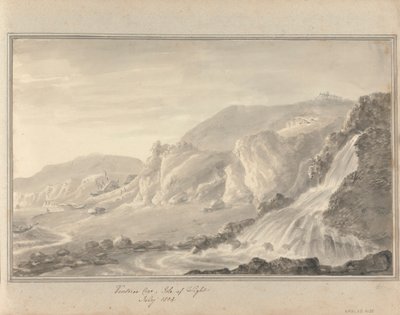 Utsikter i England, Skottland och Wales: Ventnor Cove, Isle of Wight, juli 1804 av Amos Green
