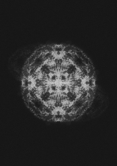 Lysande abstrakt sfär av Amy Louise Baker