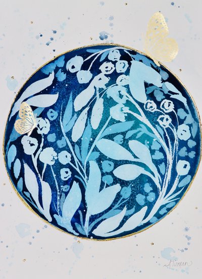 Guldfjärilens blå trädgård av Amy Tieman