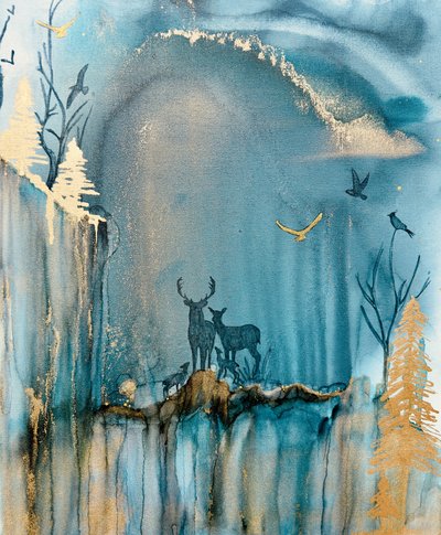 Den magiska skogens hjortfamilj av Amy Tieman