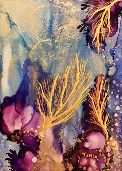 Livfull gyllene korall av Amy Tieman