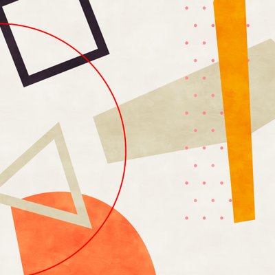 Mid Bauhaus Geometri 6 av Ana Rut Bre