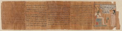 Begravningspapyrus av Tayuhenutmut av Ancient Egyptian