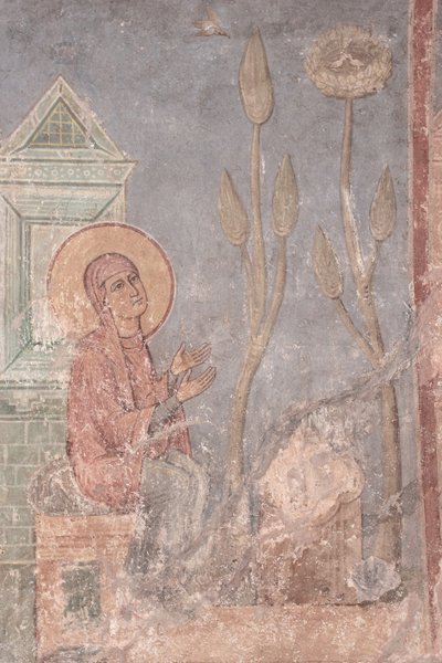Saint Anne Praying, 1100-talet av Ancient Russian frescos