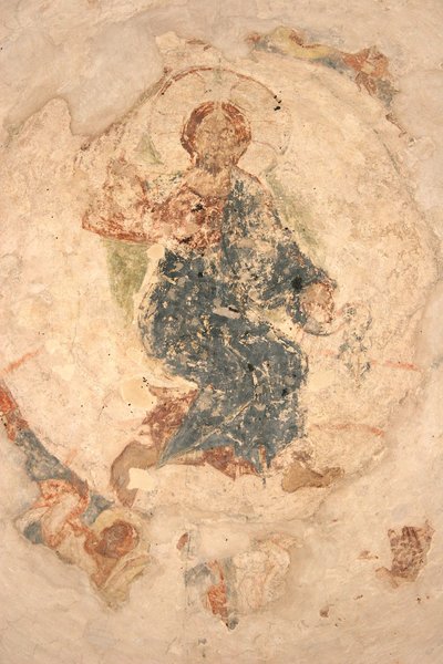 Kristi himmelsfärd, 1313 av Ancient Russian frescos