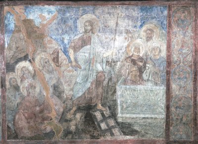Nedstigningen till helvetet av Ancient Russian frescos