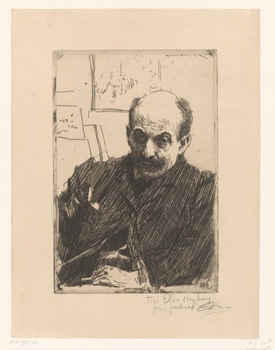 Porträtt av Max Liebermann av Anders Leonard Zorn (signed by artist)