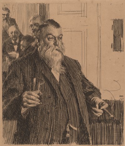 A Toast II, 1893. av Anders Leonard Zorn