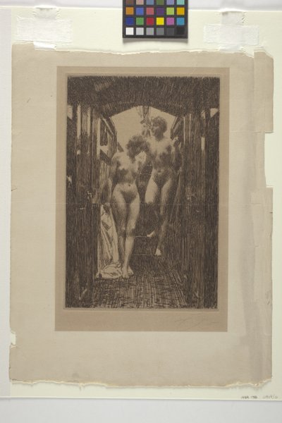 Le cabine (etsning) av Anders Leonard Zorn