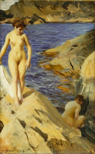 Nakna; Natt, 1902 av Anders Leonard Zorn