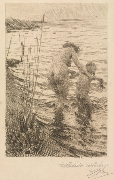 Först, 1890. av Anders Leonard Zorn