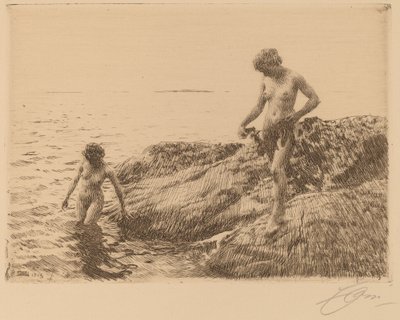 Seaward Skerries, 1913. av Anders Leonard Zorn
