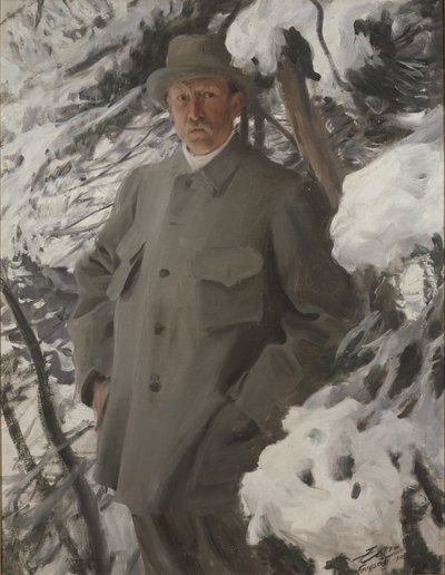 Målaren Bruno Liljefors, 1906 av Anders Leonard Zorn