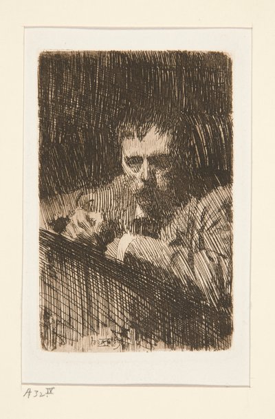 A Painter-Etcher (självporträtt) av Anders Leonard Zorn