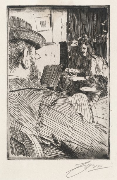 Albert Besnard och hans modell av Anders Zorn