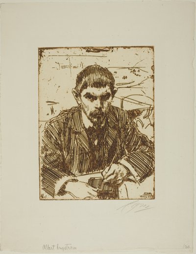 Albert Engström av Anders Leonard Zorn