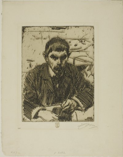 Albert Engström av Anders Leonard Zorn