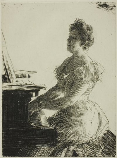 Vid pianot av Anders Leonard Zorn