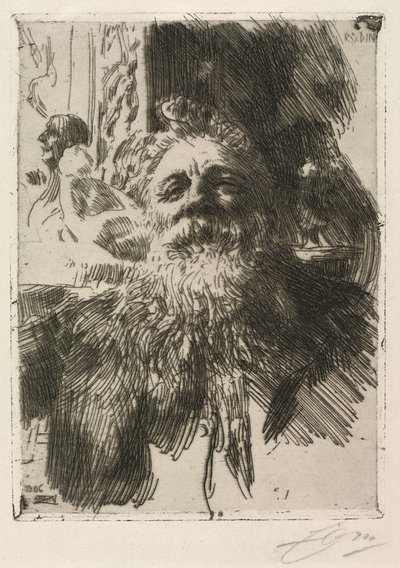 Auguste Rodin av Anders Leonard Zorn