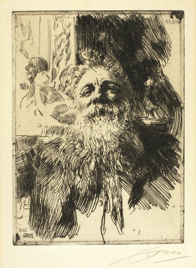 Auguste Rodin av Anders Leonard Zorn