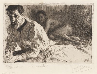 Augustus Saint Gaudens II av Anders Zorn