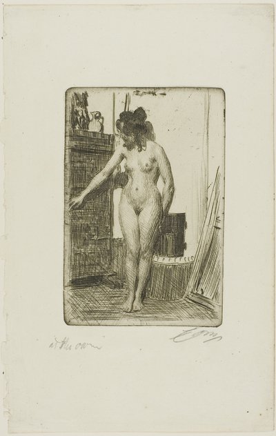 Innan kaminen av Anders Leonard Zorn