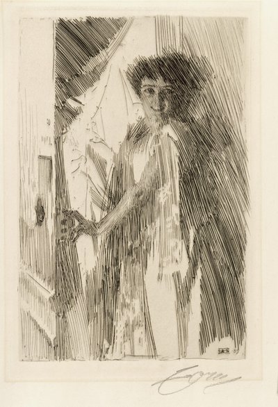 Porträtt av dansösen Rosita Mauri av Anders Zorn