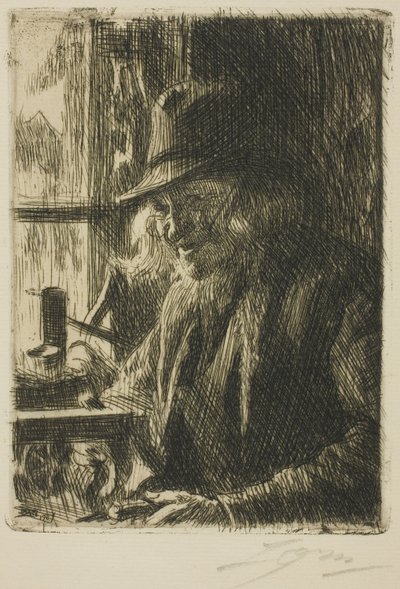 Bosl Anders, Klockare på Mora av Anders Leonard Zorn