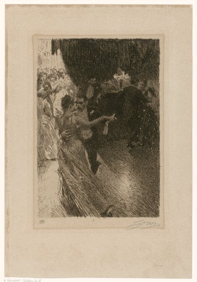 Dansen (Valsen), tredje tillståndet av Anders Zorn