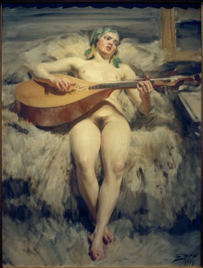 Lutspelaren av Anders Leonard Zorn
