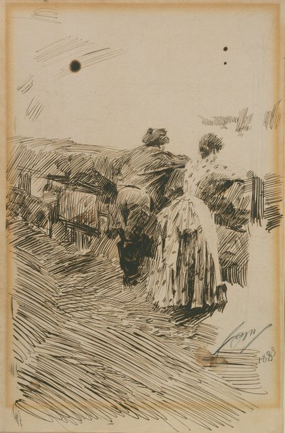 Fiskare i St Ives av Anders Zorn