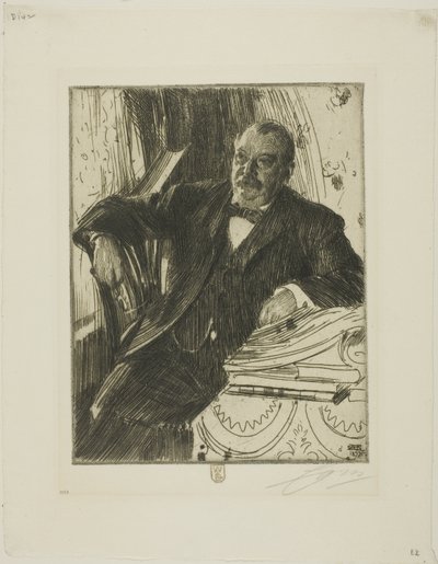 Grover Cleveland II av Anders Leonard Zorn