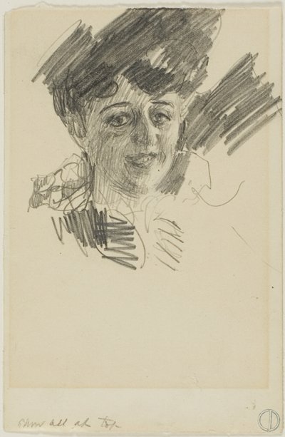 Huvud av en kvinna av Anders Zorn