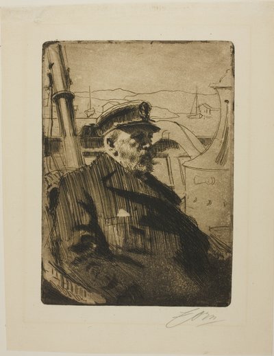 Kung Oscar II (andra plattan) av Anders Leonard Zorn
