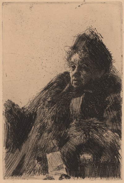 Madame Simon av Anders Zorn