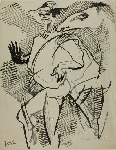 Man med häst av Anders Zorn