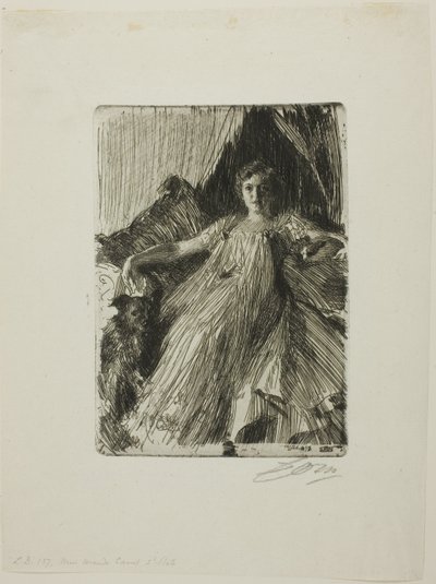 Maud Cassel (Mrs Ashley) av Anders Leonard Zorn
